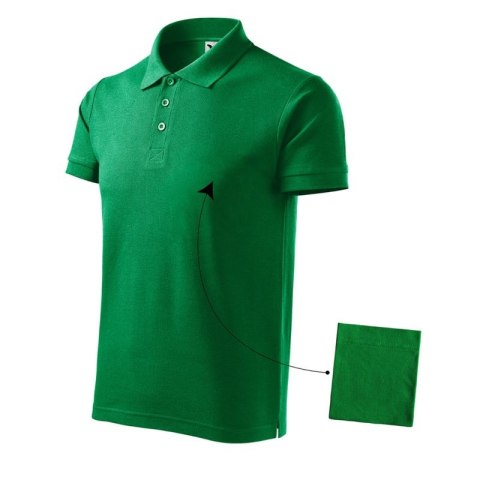 Koszulka polo Malfini Cotton M MLI-21216 zieleń trawy