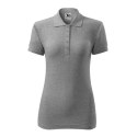 Koszulka polo Malfini Cotton W MLI-21312 ciemnoszary melanż