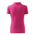 Koszulka polo Malfini Cotton W MLI-21340 czerwień purpurowa