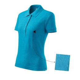 Koszulka polo Malfini Cotton W MLI-21344 turkus