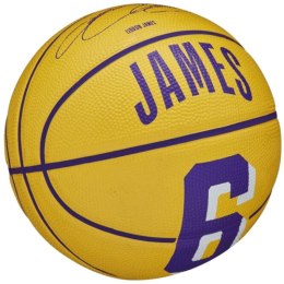 Piłka do koszykówki Wilson NBA Player Icon LeBron James Mini Ball WZ4007201XB