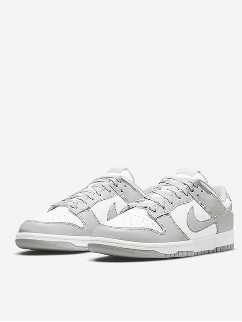 Buty NIKE Dunk Low - Grey Fog - Szaro-białe