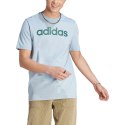 Koszulka adidas Essentials Single Jersey Linear Embroidered Logo Tee M IJ8651