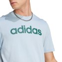 Koszulka adidas Essentials Single Jersey Linear Embroidered Logo Tee M IJ8651