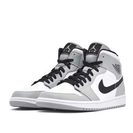 Buty sportowe NIKE Air Jordan 1 Mid - Light Smoke Gray Szare 554724-078