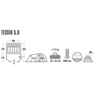 Namiot High Peak Tessin 5 10228