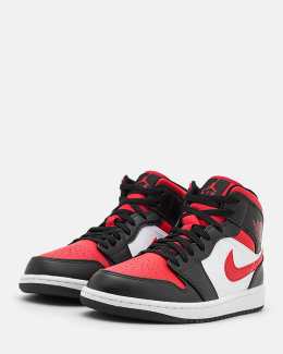 Buty NIKE Air Jordan 1 Mid - Czerwony i czarny