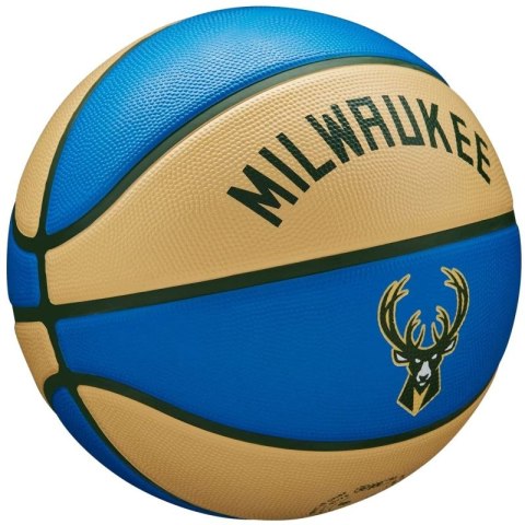 Piłka do koszykówki Wilson NBA Team City Edition Milwaukee Bucks Ball WZ4016517ID