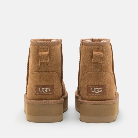 Buty damskie UGG Classic Mini Platform - Chestnuts Brązowe 1134991-CHE