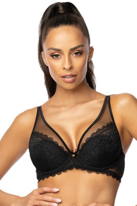 Biustonosz push up Biustonosz Push-up Model 0198/11 Estelle Black - Mat