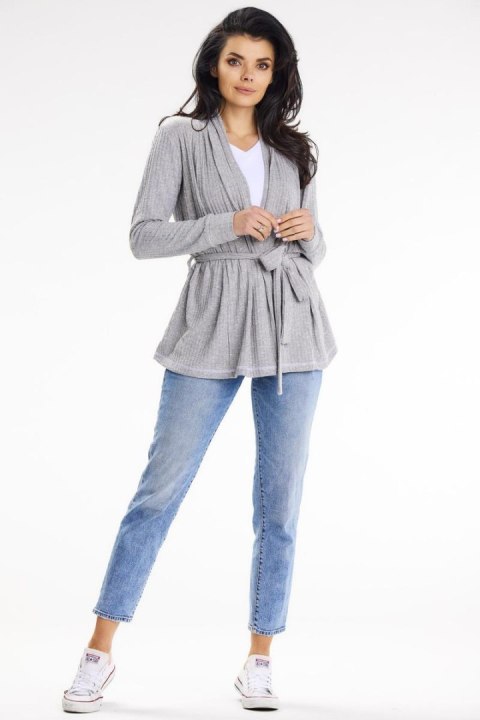 Sweter Kardigan Model A655 Grey - awama