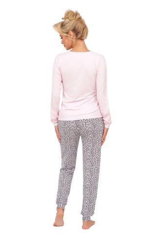 Piżama Damska Model Pantera Long Pink - Donna