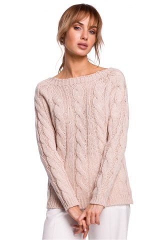 Sweter Damski Model MOE511 Powder Pink - Moe