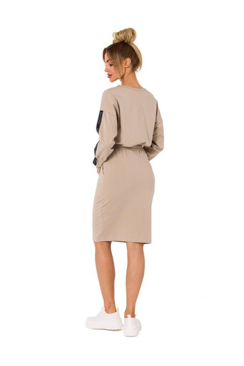 Spódnica Model MOE728 Beige - Moe