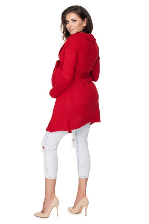 Sweter Kardigan Model 40045 Red - PeeKaBoo