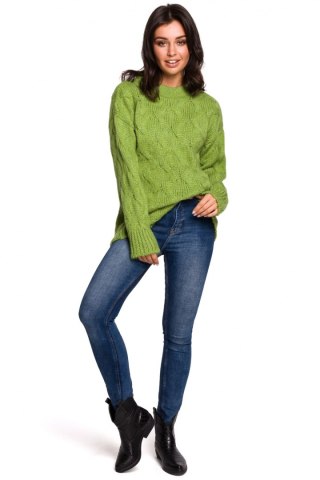 Sweter Damski Model BK038 Green - BE Knit