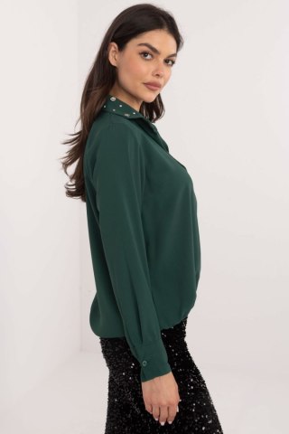 Koszula Damska Model DHJ-KS-15260.96 Dark Green - Italy Moda