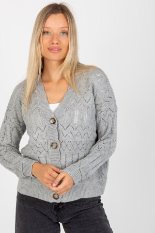 Sweter Damski Model LC-SW-8022.04P Grey - Rue Paris