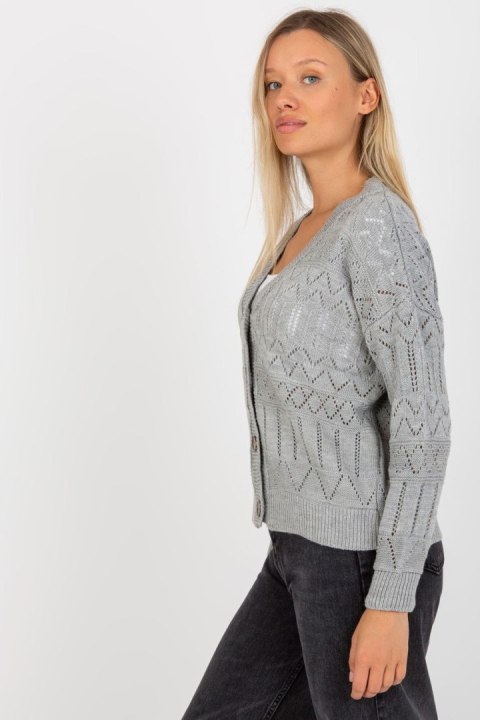 Sweter Damski Model LC-SW-8022.04P Grey - Rue Paris