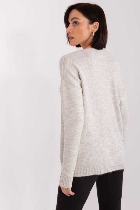 Sweter Damski Model TO-SW-1810.25X Beige - Rue Paris