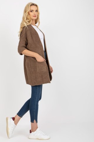 Sweter Kardigan Model LO-SW-LK-3002.98P Brown - Rue Paris