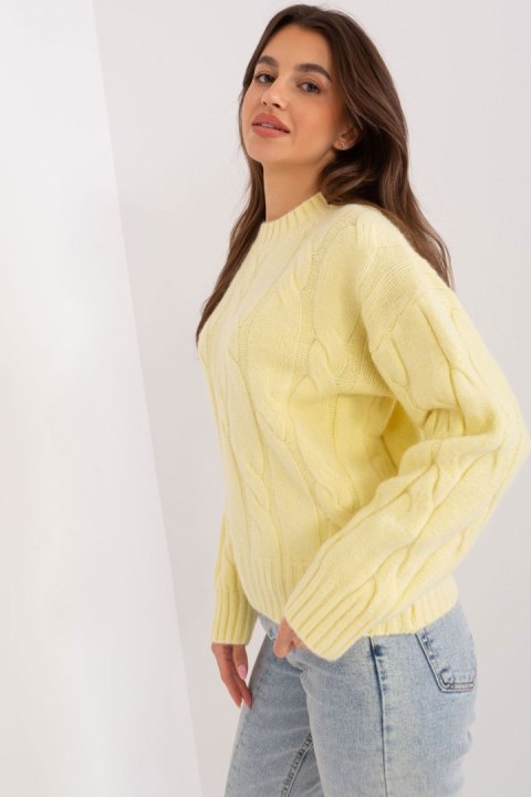 Sweter Damski Model AT-SW-0146.10P Light Yellow - AT