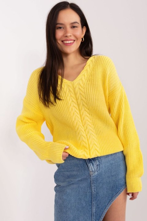 Sweter Damski Model BA-SW-8028.36P Yellow - Badu