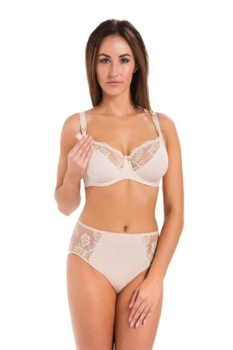 Biustonosz do karmienia Model Anastasia Mama 219 Beige - Teyli