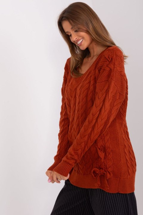 Sweter Damski Model BA-SW-8027.85P Dark Orange - Badu