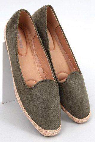 Baleriny espadryle damskie BALLOT OLIVE - Inello