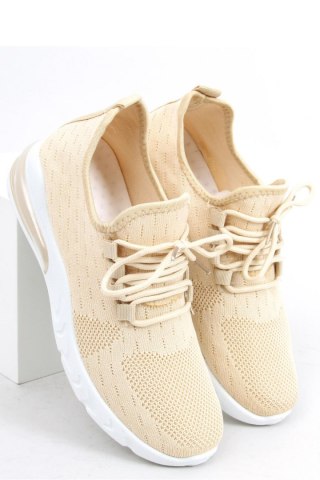 Buty sportowe skarpetkowe KESSI BEIGE - Inello