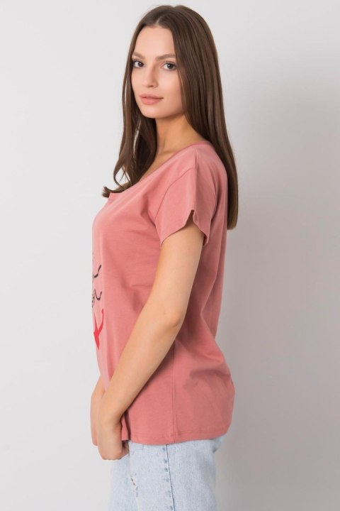 T-shirt Damski Model FA-TS-7196.74P Dark Pink - Fancy