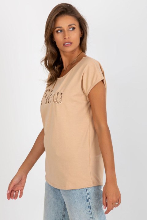 T-shirt Damski Model FA-TS-8515.46 Camel - Fancy