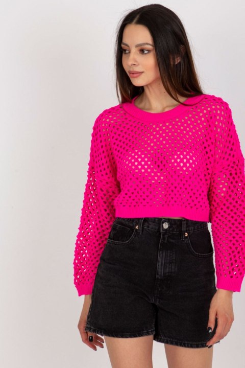 Sweter Damski Model BA-SW-9008.35P Fluo Pink - Badu