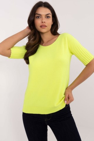 Sweter Damski Model DHJ-SW-9316.02P Fluo Yellow - Italy Moda