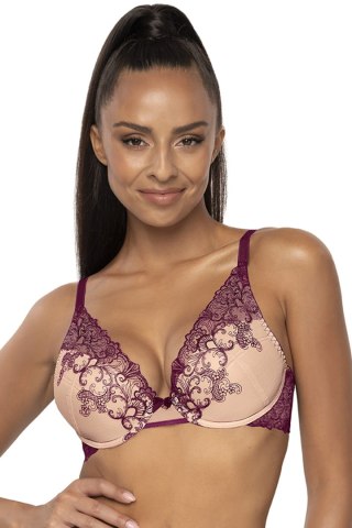 Biustonosz push up Biustonosz Push-up Model Maureen M-3808/11/1 Beige/Violet - Mat