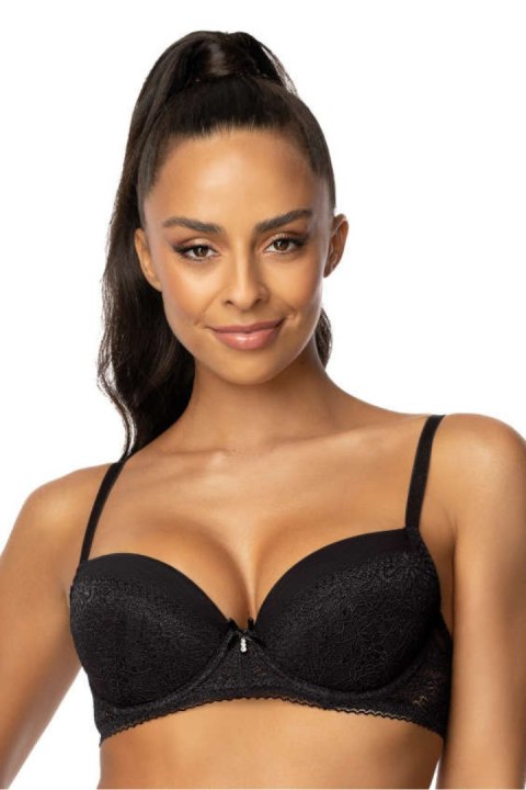 Biustonosz push up Biustonosz Push-up Model Patrice M-0199/11 Black - Mat