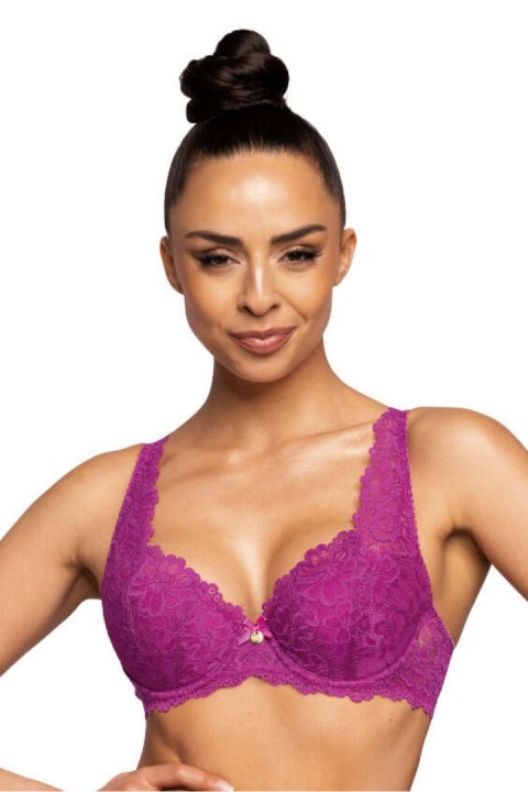 Biustonosz push up Biustonosz Usztywniany Model Carmela M-053/22 Magenta - Mat